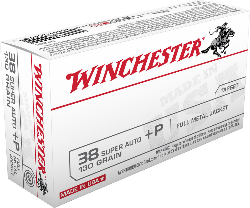 Winchester WIN 38SUP 130GR FMJ 50RD 10BX/CS