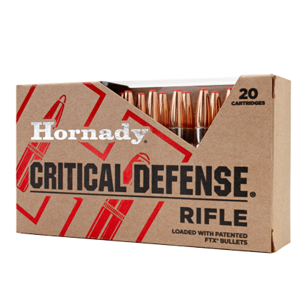 Hornady Critical Defense Rifle Ammunition .223 Rem 55 gr FTX 20/ct