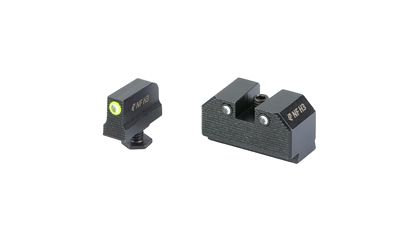 Night Fision Optics Ready Stealth Night Sight 3 Dot Tritium Set Yellow Front Black Back for Glock