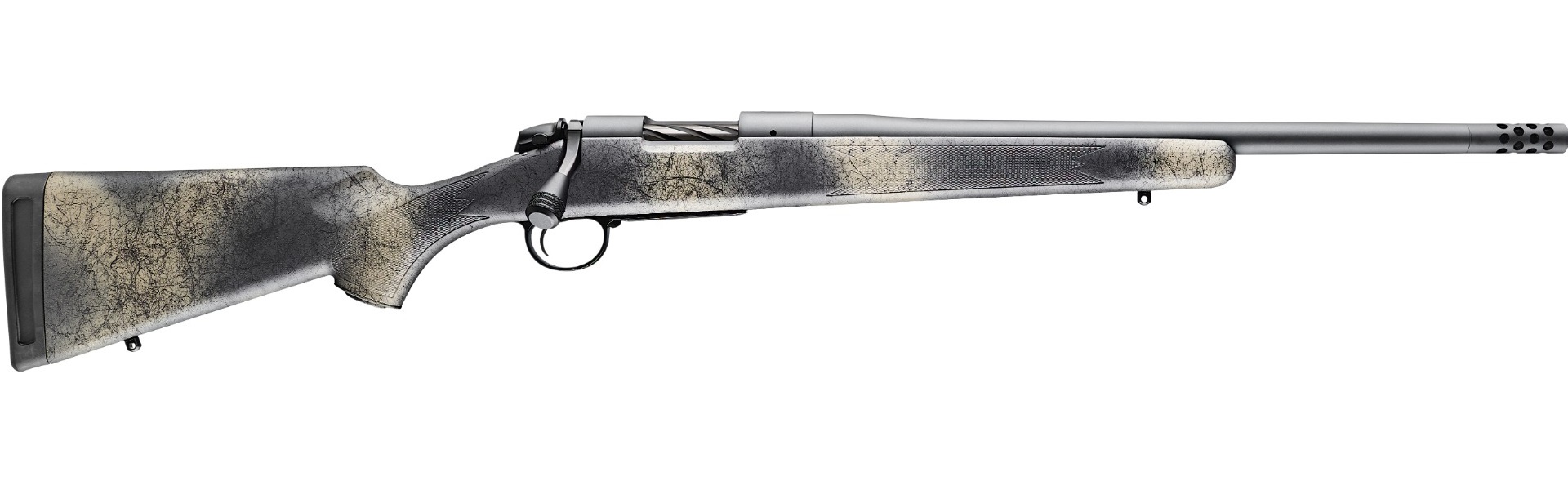 Bergara Ridge Wilderness Rifle .308 Win 4rd Magazine 18" Barrel Tan/Gray Speckled Stock