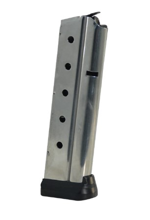 Colt 1911 Gov't/Commander Handgun Magazine Stainless with Base Pad 9mm Luger 10/rd