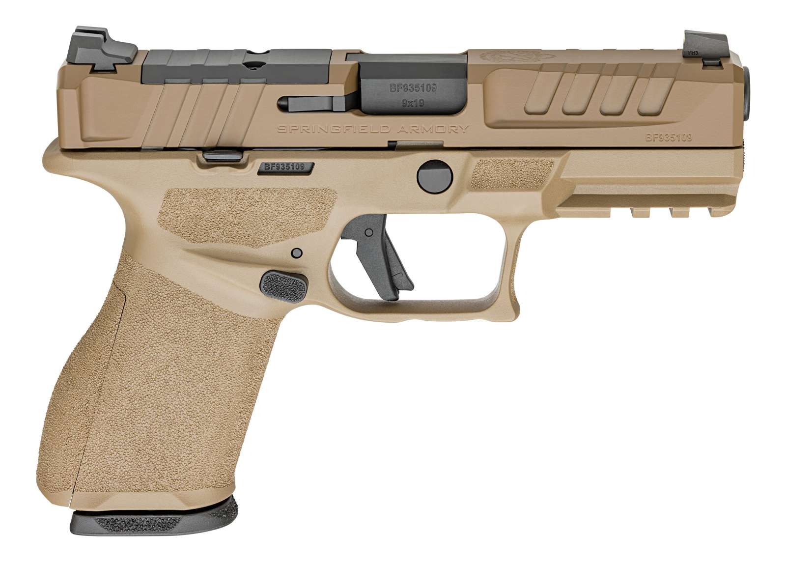 Springfield Echelon 4.0C Handgun 9mm Luger 10(2)rd Magazines 4" Barrel Optic Ready FDE Finish