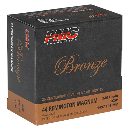 PMC Bronze Handgun Ammunition .44 Mag 240 gr TCSP 1497 fps 25/ct