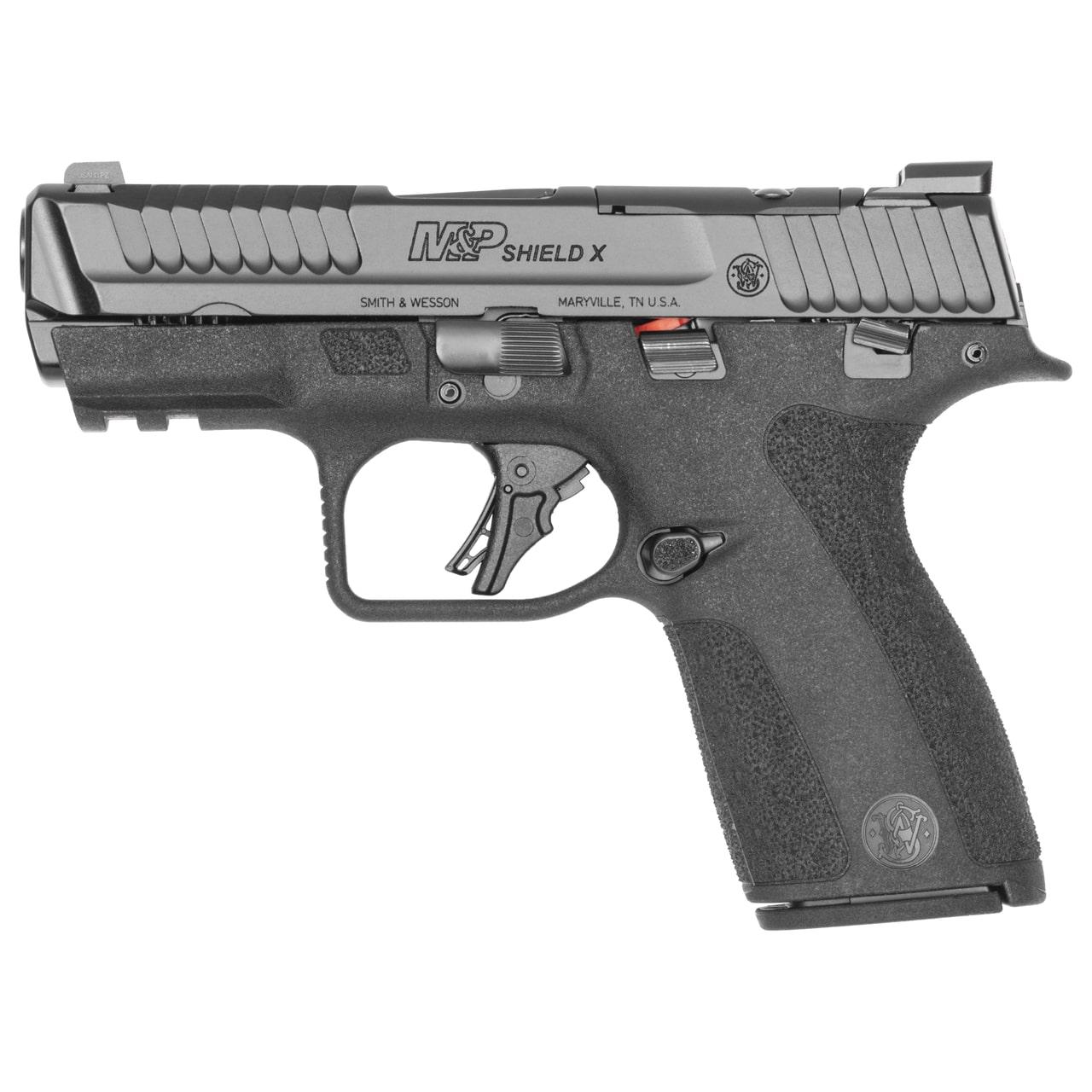 Smith & Wesson M&P9 Shield X Handgun 9mm Luger 13(1)&15(1)rd Magazines 3.6" Barrel Optic Ready Thumb Safety