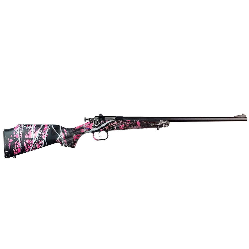 Keystone Crickett Rifle .22 LR Single Shot 16.125" Blued Barrel Synthetic Stock Muddy Girl