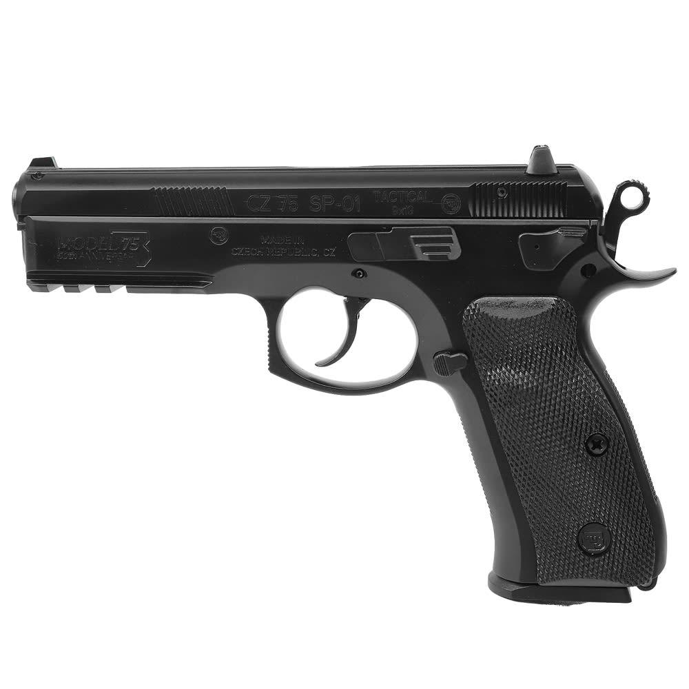 CZ USA CZ 75 SP-01 Tactical 50th Anniversary Elite Handgun 9mm Luger 10rd Magazines (2) 4.6" Barrel Black