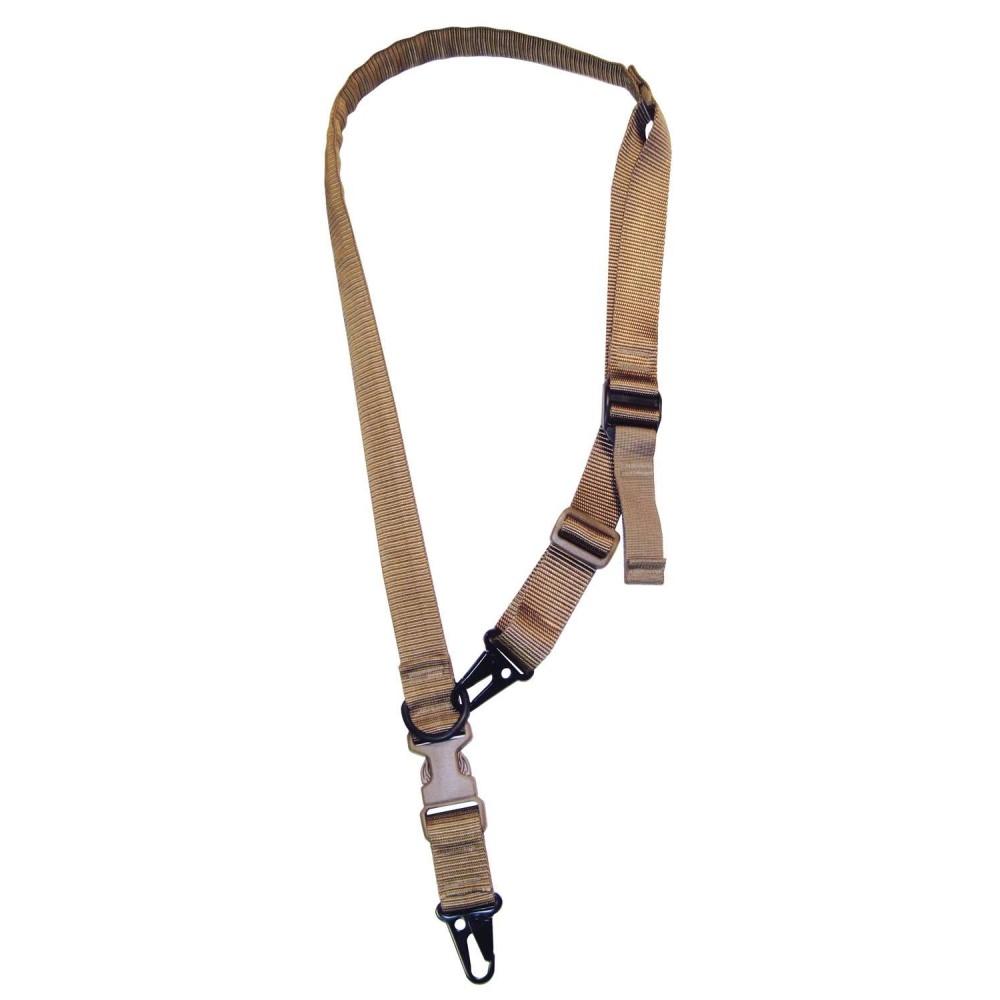 Military Products TacShield Warrior 2n1 Padded Sling with HK Snap Hook 1.25" Coyote