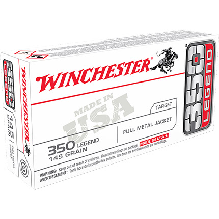 Winchester USA Rifle Ammunition .350 Legend 145 gr. FMJ 2350 fps 20/ct