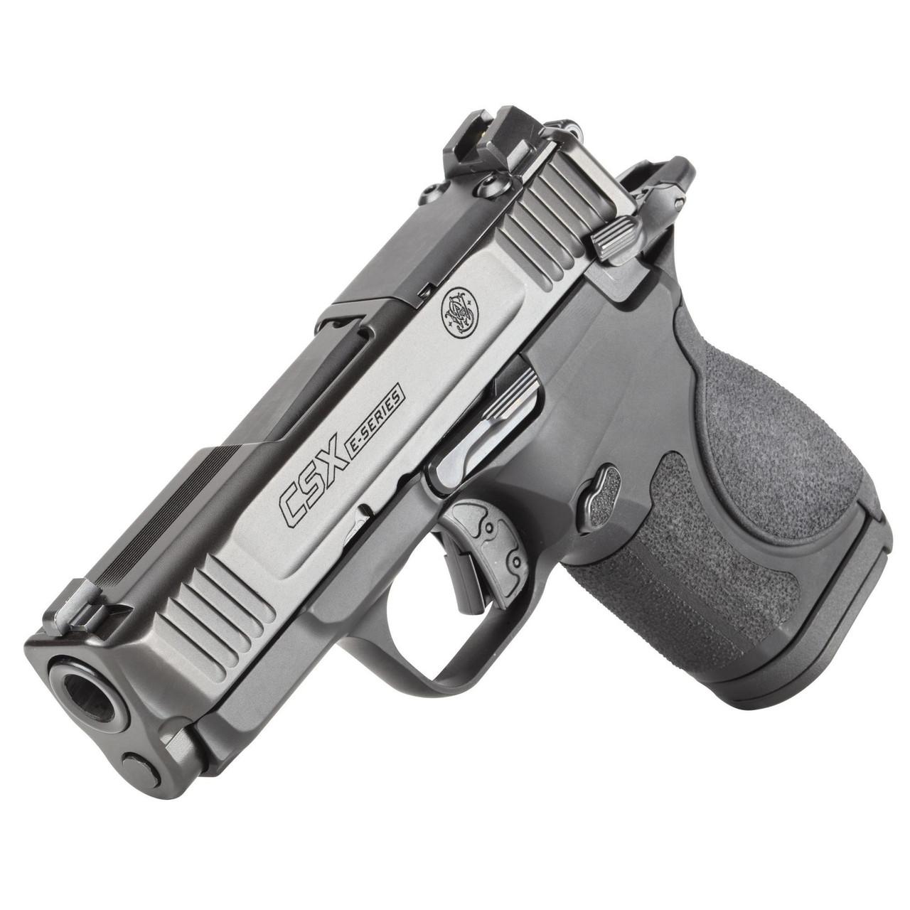 Smith & Wesson Inc. S&W CSX E-Series Handgun 9mm Luger 10rd Magazines(2) 3.1" Barrel Thumb Safety Black Slide