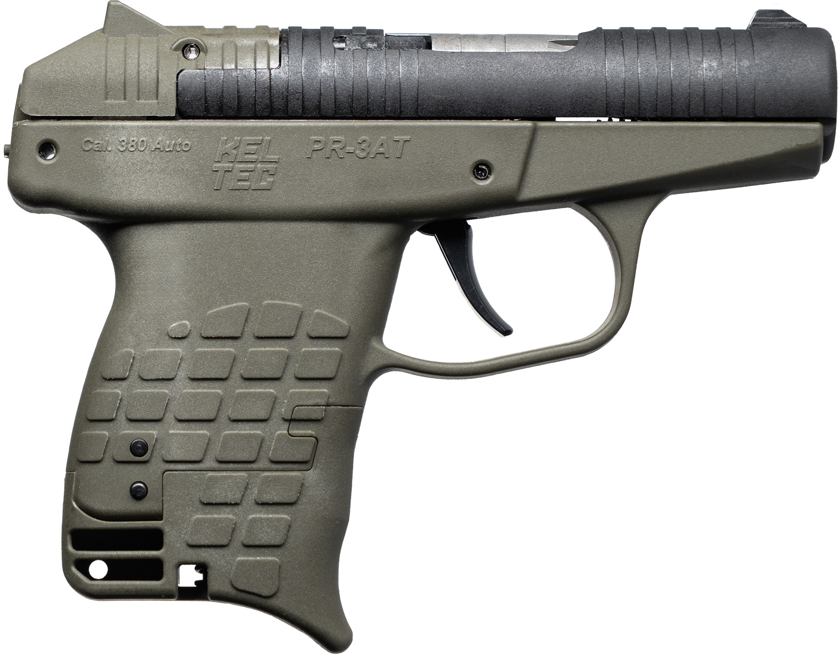 Kel-Tec PR3AT Handgun .380 Auto 13rd Capacity 2.85" Barrel Green Large Grip