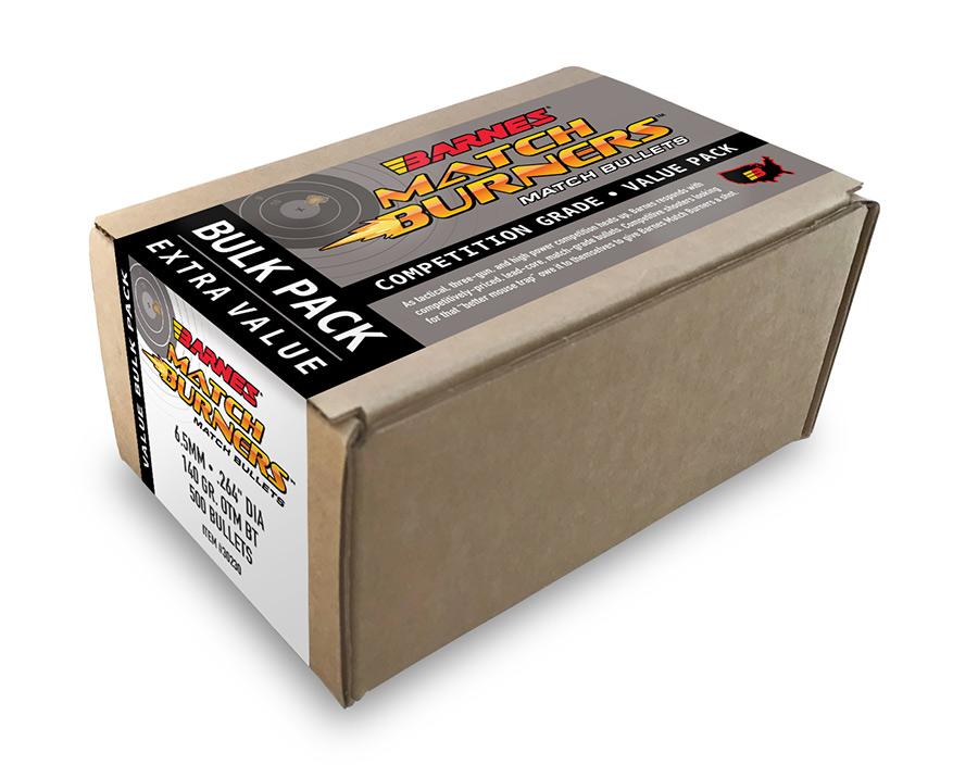 Barnes Match Burners Rifle Bullets 6mm .243" 105 gr BT MATCH 500/ct
