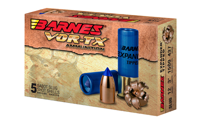 Barnes VOR-TX Shotshells 12ga 3" 437gr 1550 Slug 5/ct