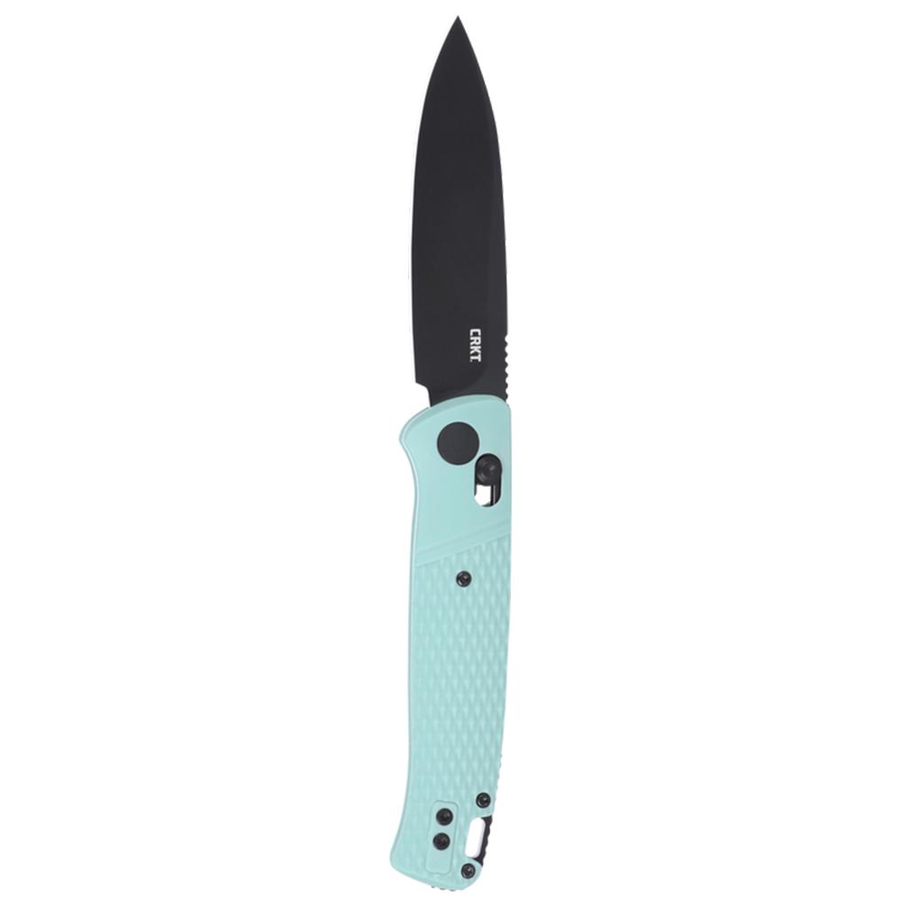 CRKT Counterpart Folding Knife 3-2/5" Drop Point Blade Black Aqua