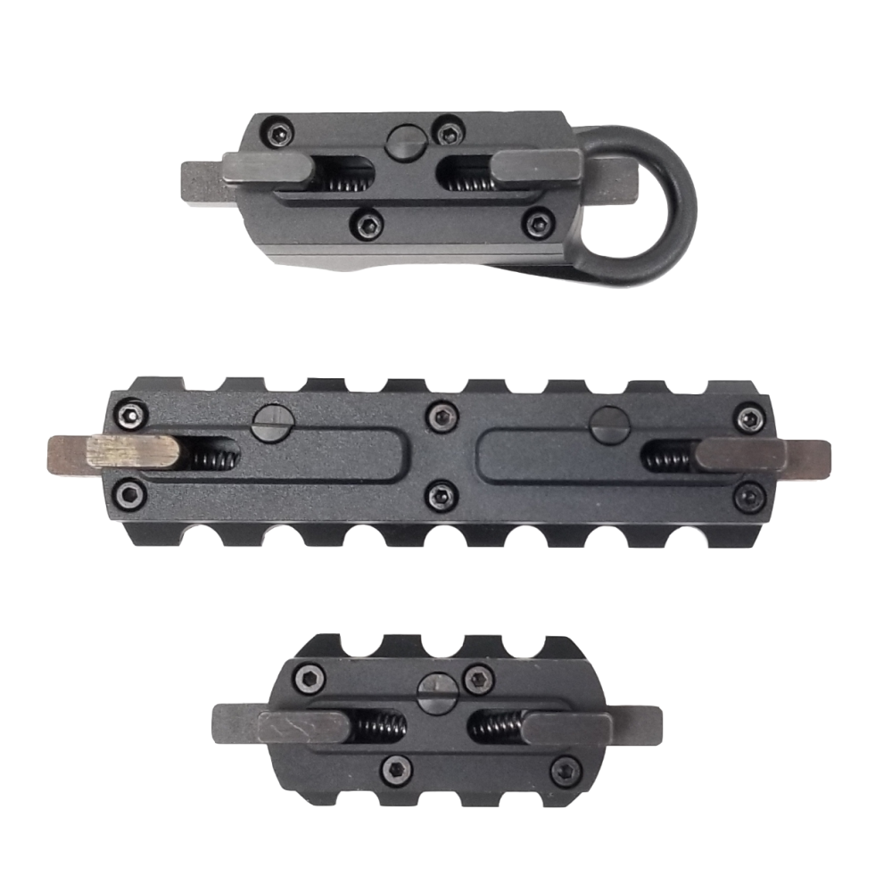 10 Ring Sylvan Arms 3 Piece Rail Combo Pack Picatinny Rail and Sling Connect 3/ct