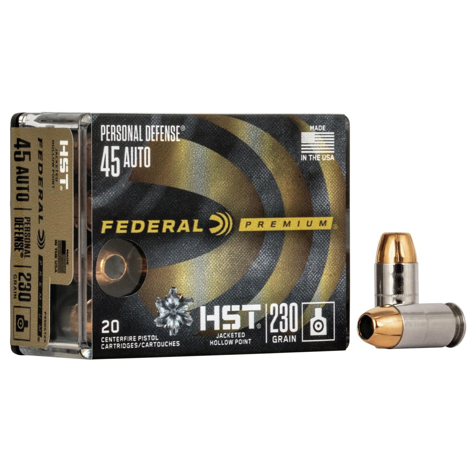 FEDERAL 45 AUTO 230GR HST 20 RD/BX 10 BX/CS