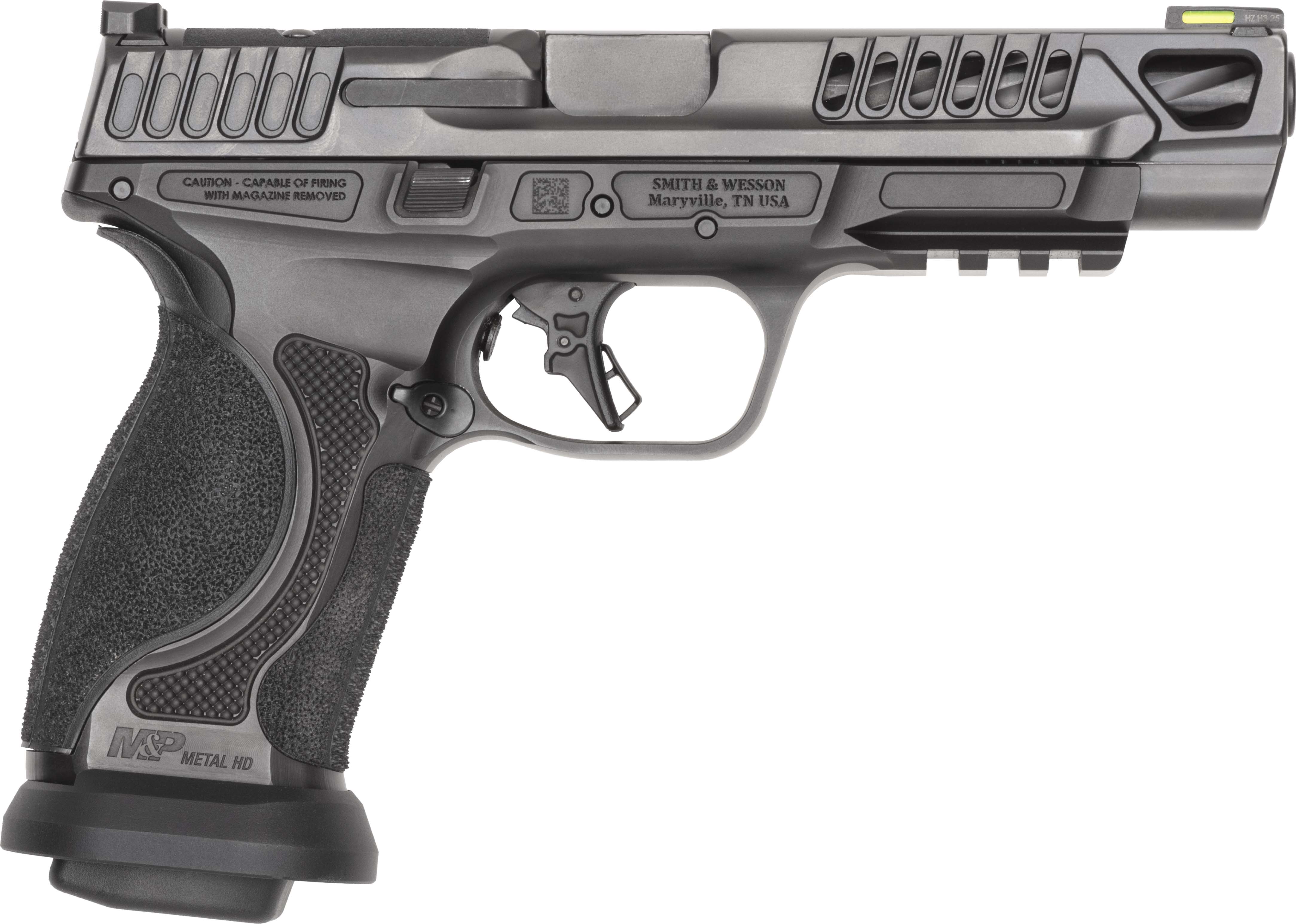 Smith & Wesson Inc. S&W M&P9 M2.0 Competitor HD Handgun 9mm Luger 10rd Magazines(4) 5" Barrel Optic Ready No Thumb Safety Black Steel Frame