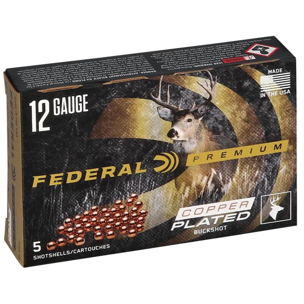 Federal Premium Buckshot 12ga 3" 41 plts #4B 1100 fps 5/ct