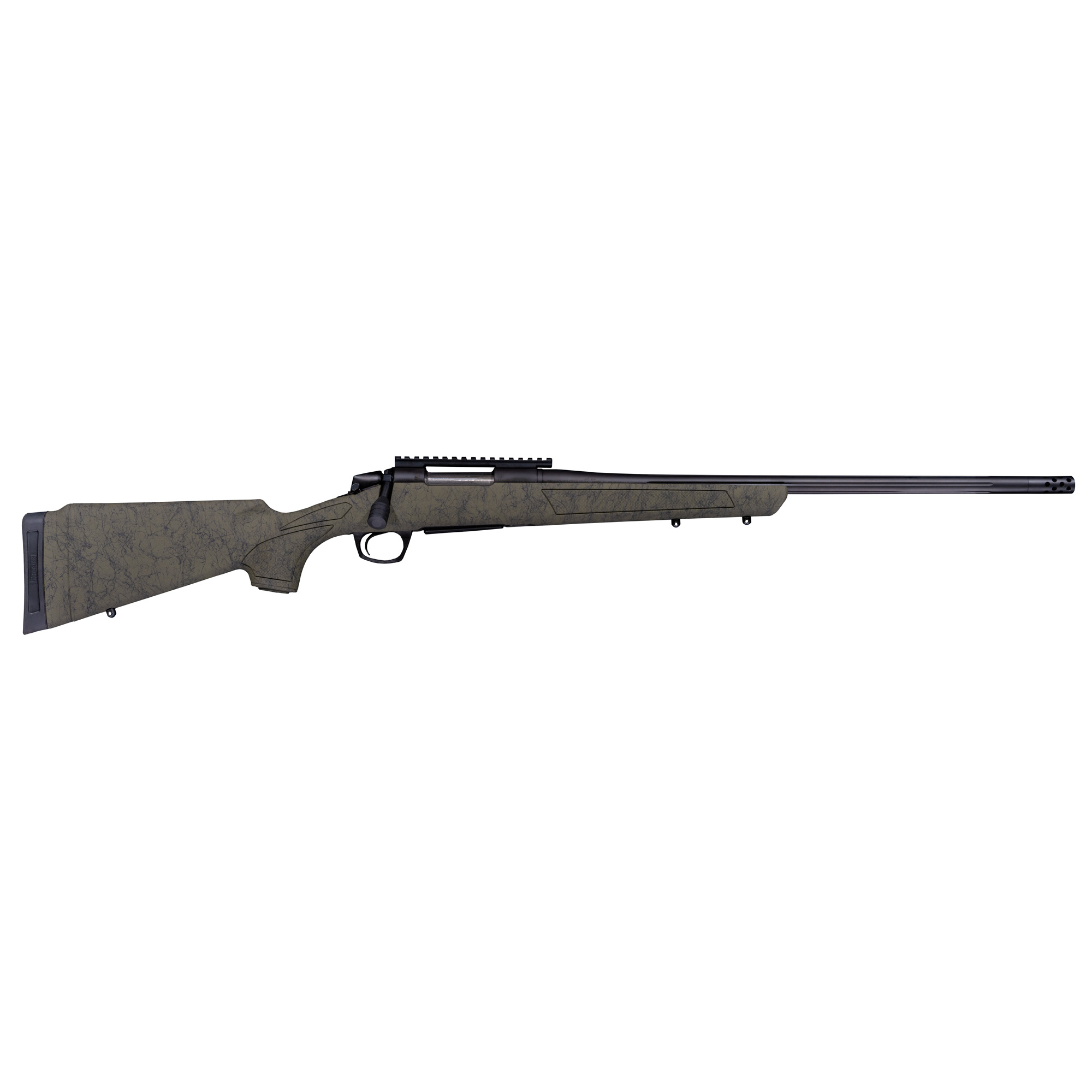 CVA Cascade XT Rifle 6.5 PRC 4rd Capacity 22" Threaded Cerakote Black Barrel OD Green/Black Web Stock Pic Rail