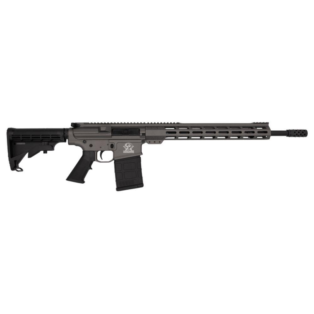 10 Ring GLFA AR-15 Rifle .308 Win 10rd Magazine 18" Stainless Barrel 15" MLOK Rail Tungsten/Nitride Finish