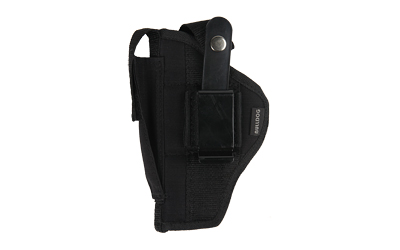 Bulldog Extreme Handgun Holster with Belt Loop and Clip for Standard 2-5" Barrel Autos with Laser or Tac Light Black Ambi