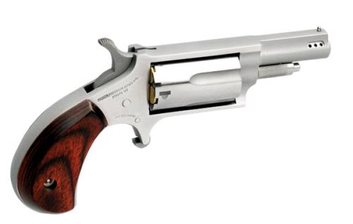 North American Arms Ported Magnum Handgun .22 WMR 5rd Capacity 1.63" Barrel Silver with Rosewood Grips