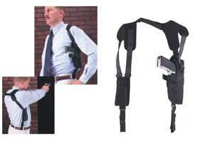 Michaels Of Oregon Uncle Mike's Pro-Pak Vertical Shoulder Holsters Black - Fits 5.5" Large Autos