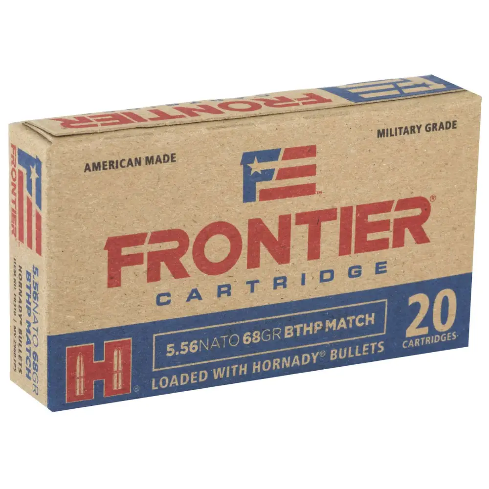 Hornady HRN 5.56 68GR FRONT BTHP 20RD 25BX/CS