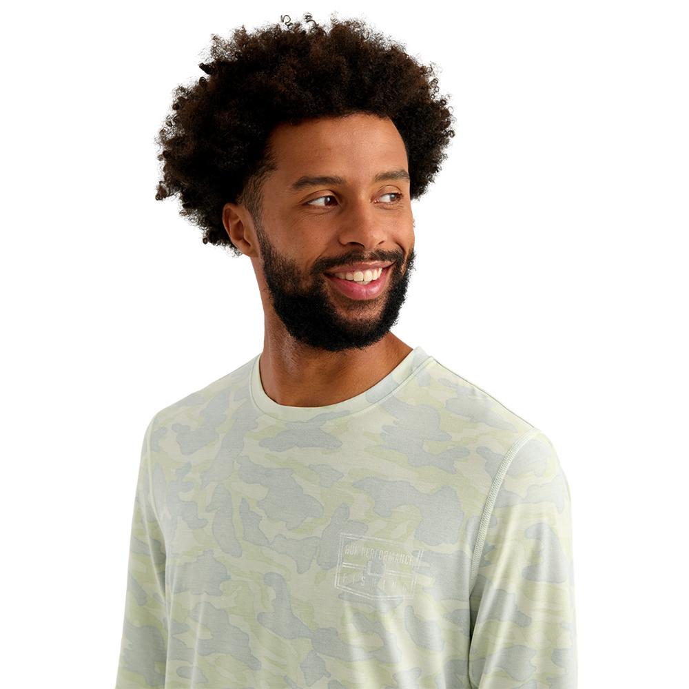 Huk Drift Performance Long Sleeve Shirt Pale Algae 2XL