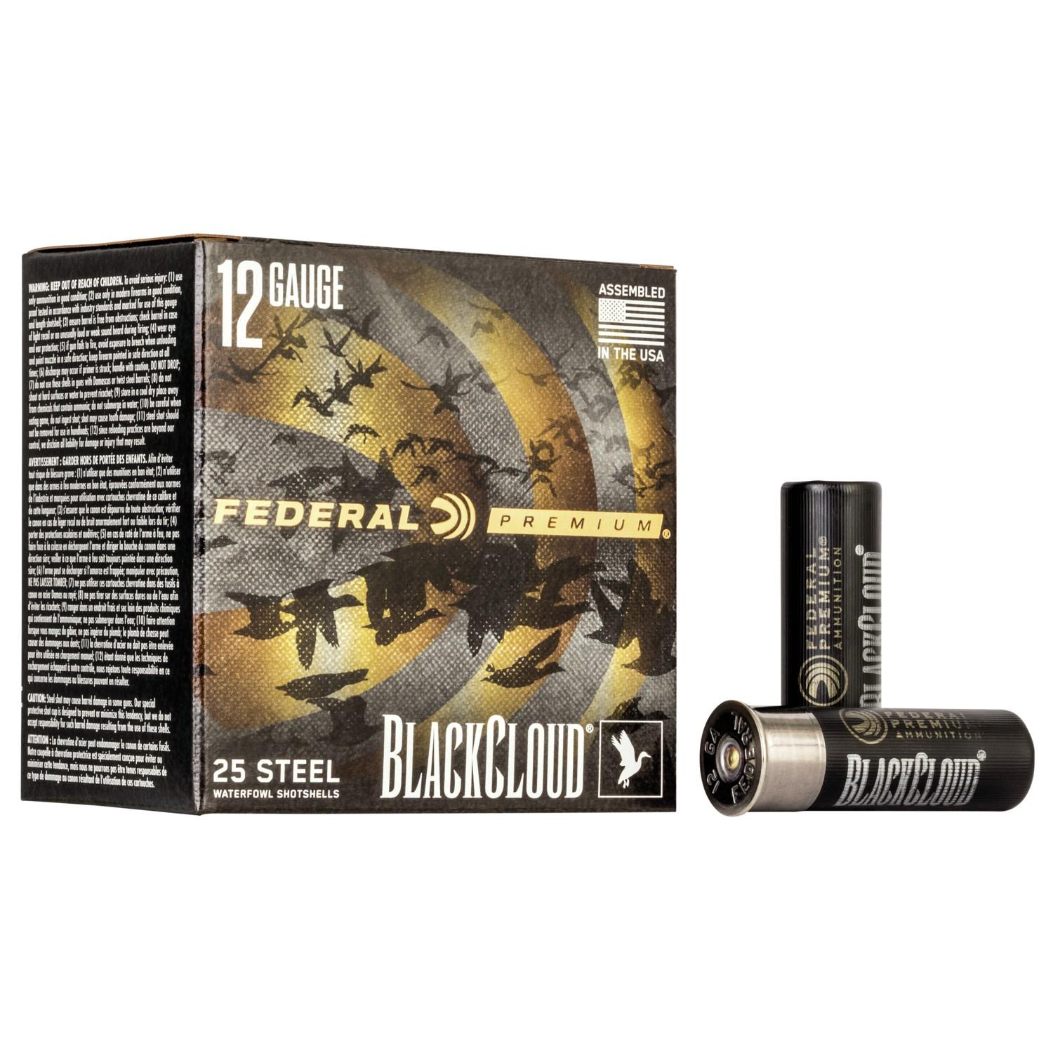 Federal Black Cloud FS Steel Shotshells 12ga. 3" 1-1/4oz #3 1450 fps 25/ct