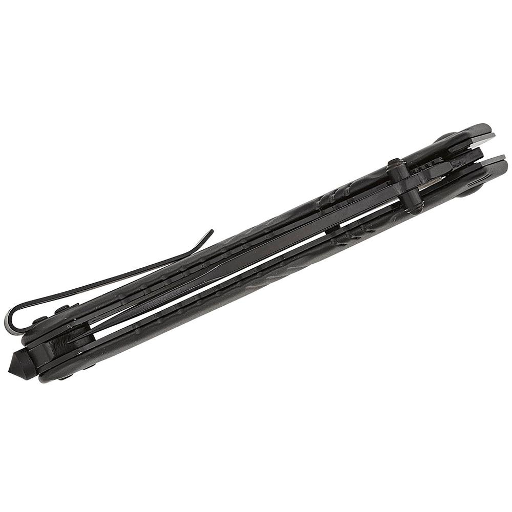 Battenfeld Knives Smith & Wesson Extreme Ops Folding Knife 3-1/2" Tanto Blade Black with Glass Breaker Box