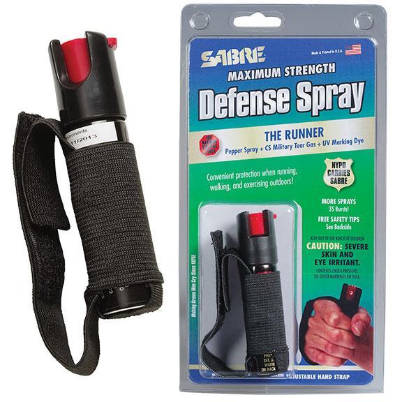 Security Equipment Corporation Sabre Runner Defense Spray with Hand Grip