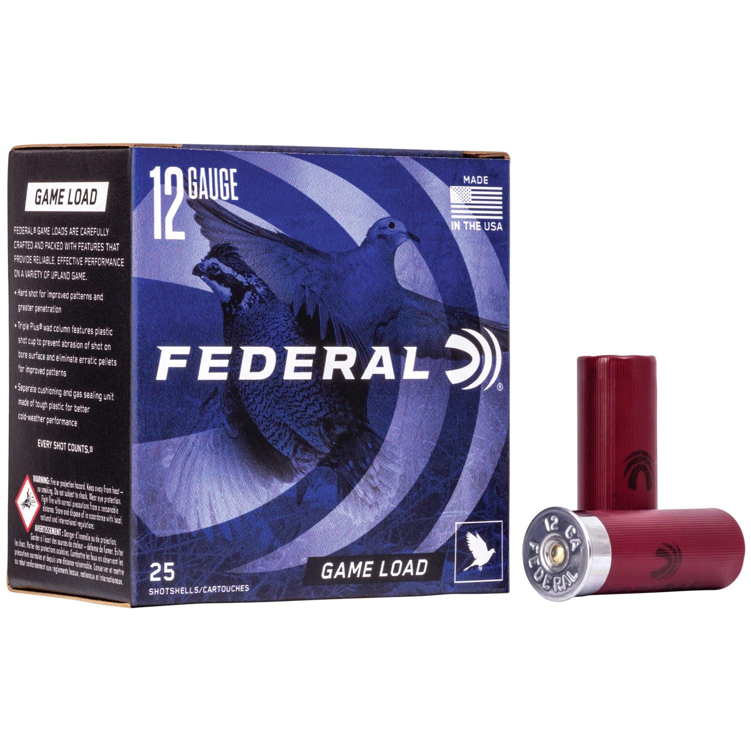 Federal Game-Shok Upland Game Shotshells 12ga 2-3/4" 1oz. #7.5 25/ct