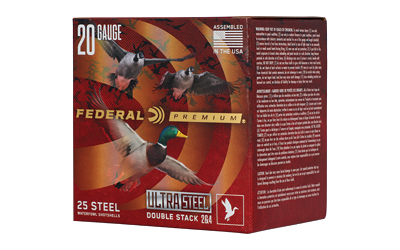 Federal Premium Ultra Steel Shotshells 20ga 3" 1oz 1400 fps #2 & #4 10/ct
