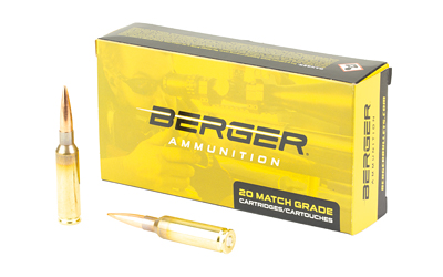 Berger Target Rifle Ammunition 6.5 Creedmoor 153.5 gr LRHT 2702 fps 20/ct