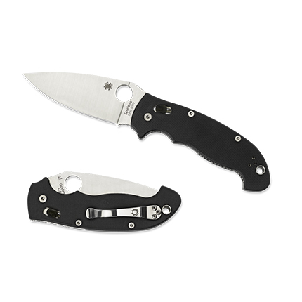 SPYDERCO MANIX 2 XL BLK G10 PLNEDGE