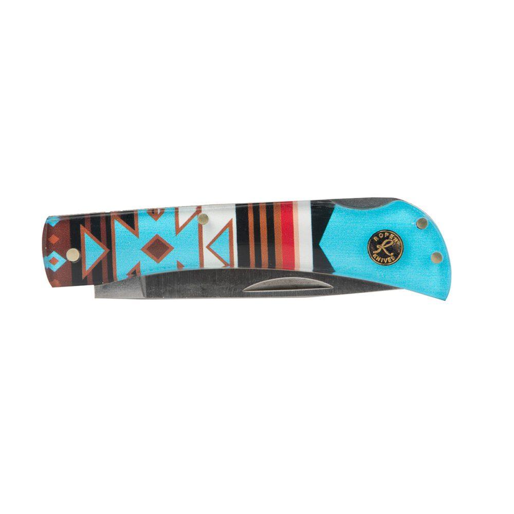 Rock Ridge Outdoors ABKT Roper Tumble Weed Sunset Series II Folding Knife 3" Drop Point Blade