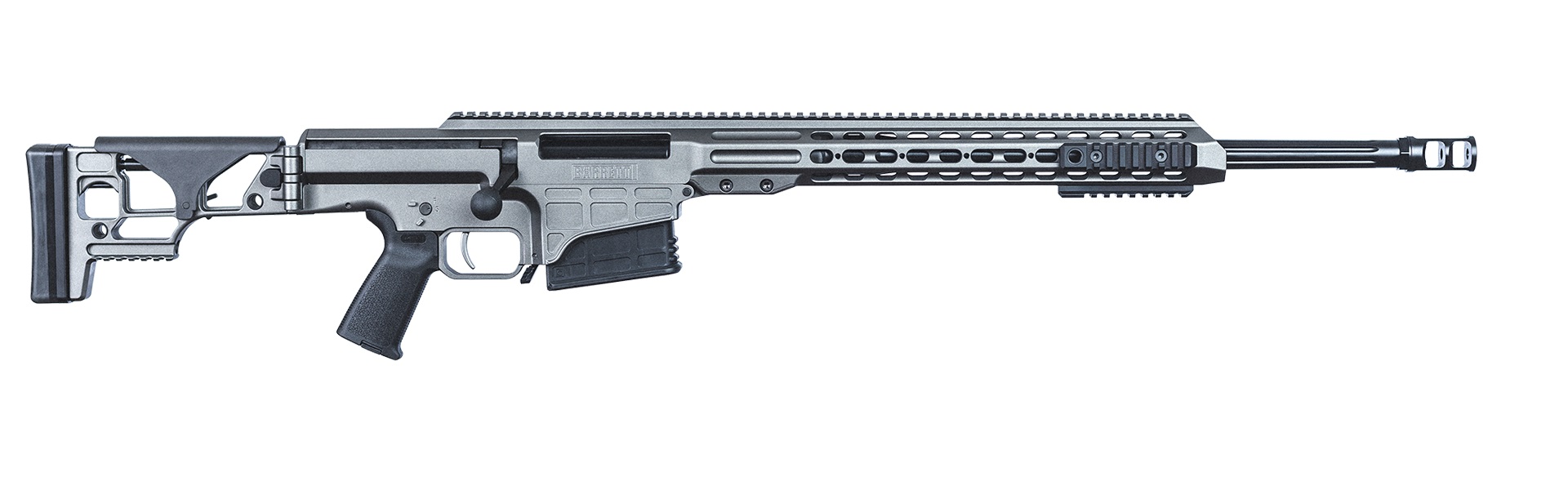 Barrett MRAD Folding Stock Rifle .300 Norma Magnum 10rd Magazine(2) 26'' Fluted Barrel Tungsten Grey Finish