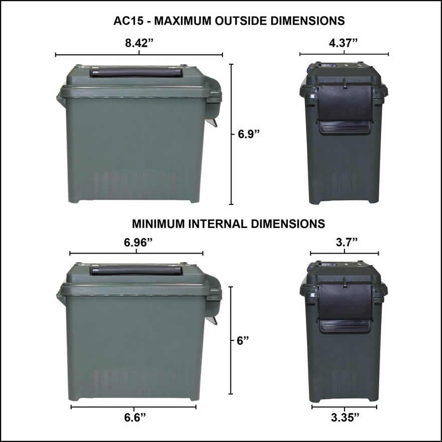 MTM Ammo Can Mini for Bulk Ammo - FDE