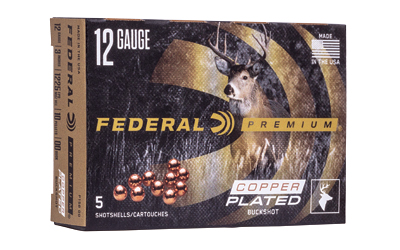 Federal Premium Vital-Shok Shotshells 12 ga 3" 15 plts #00 1100 fps 5/ct