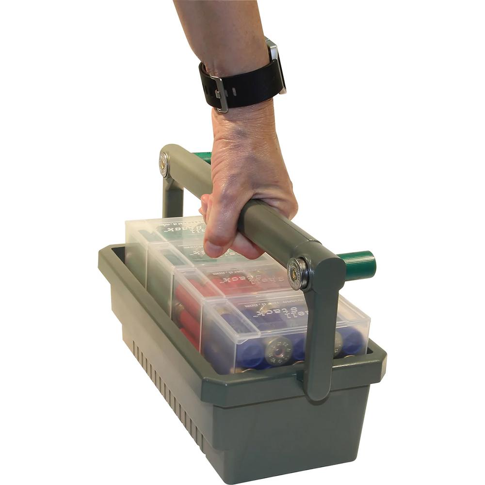 MTM Shotshell Box Caddy with 4 Clear Ammo Boxes