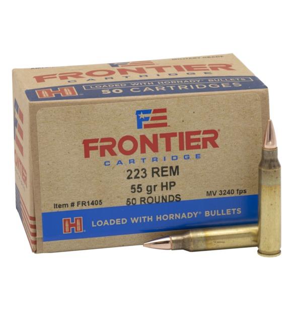 Frontier Cartridge Hornady Frontier Rifle Ammunition .223 Rem 55 gr HP Match 3240 fps 50/ct