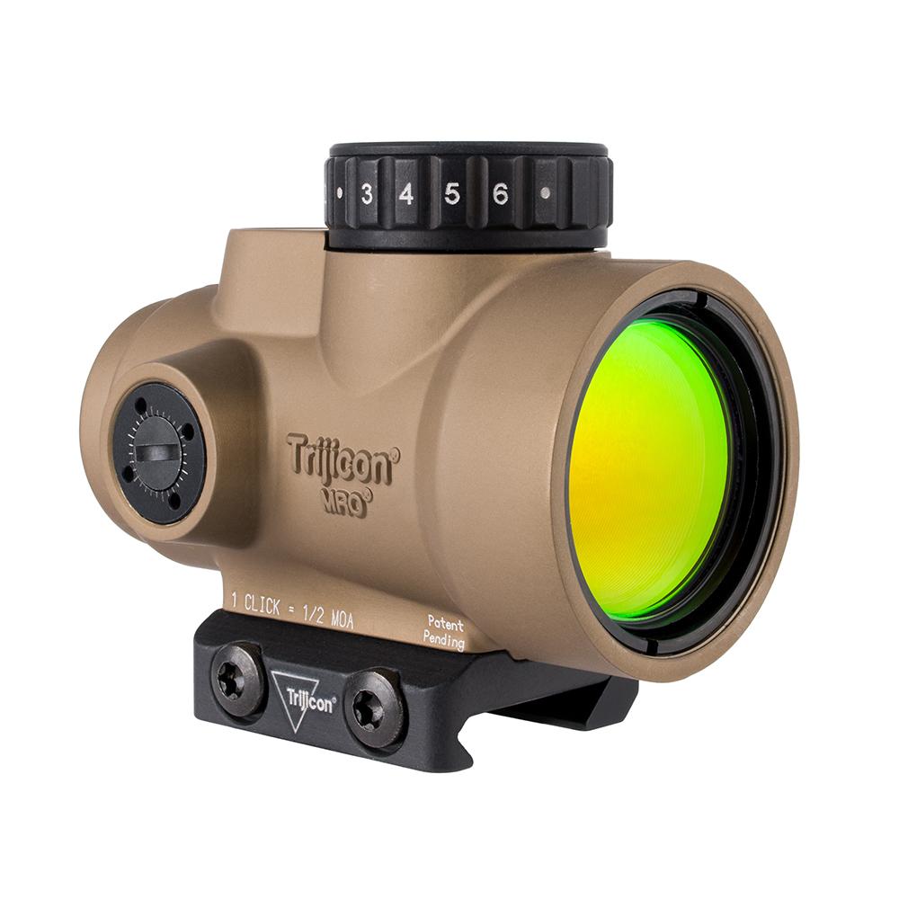 TrijiconInc. Trijicon MRO SD 1x25 Red Dot Sgt w/Adj LED 2.0 MOA Red Dot Coyote Low Mount