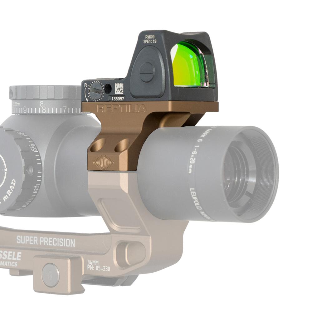 Reptilia ROF-90 Red Dot Mount for Trijicon RMR & SRO 34mm FDE