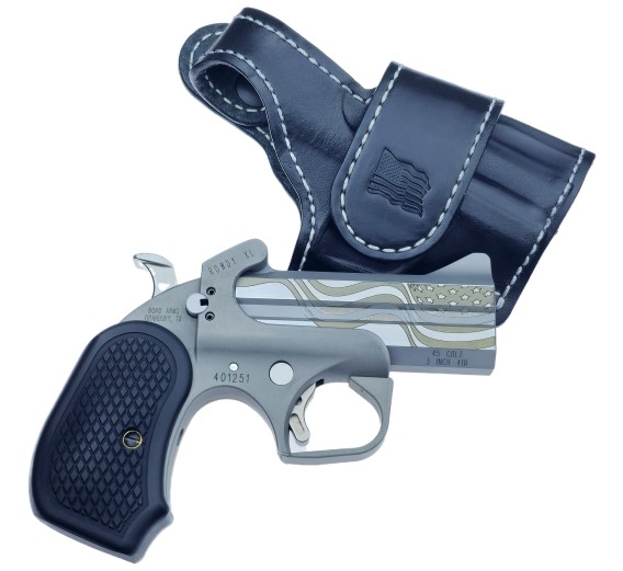 Bond Arms Rowdy XL Flag Package Handgun .45 LC/.410 2rd Capacity 3.5" Barrel with Holster
