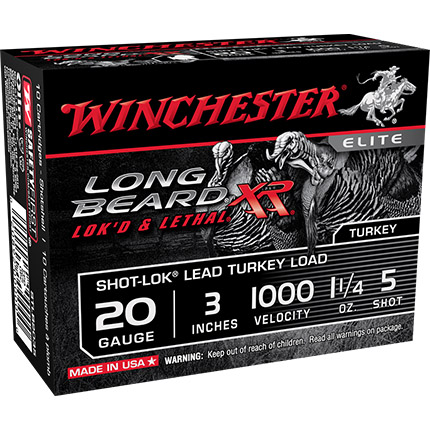 WINCHESTER LONG BEARD XR 20G 3" #5 1.25OZ 10RD 100RD CS