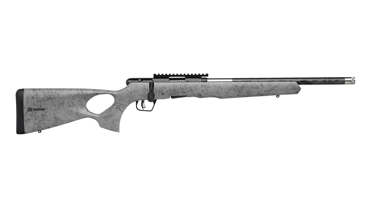 Savage Arms B17 17HMR BL/GRY 18" CARBON TB