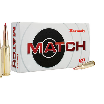 Hornady Match Rifle Ammunition 6.5 Creedmoor 147 gr ELD 2695 fps 20/ct