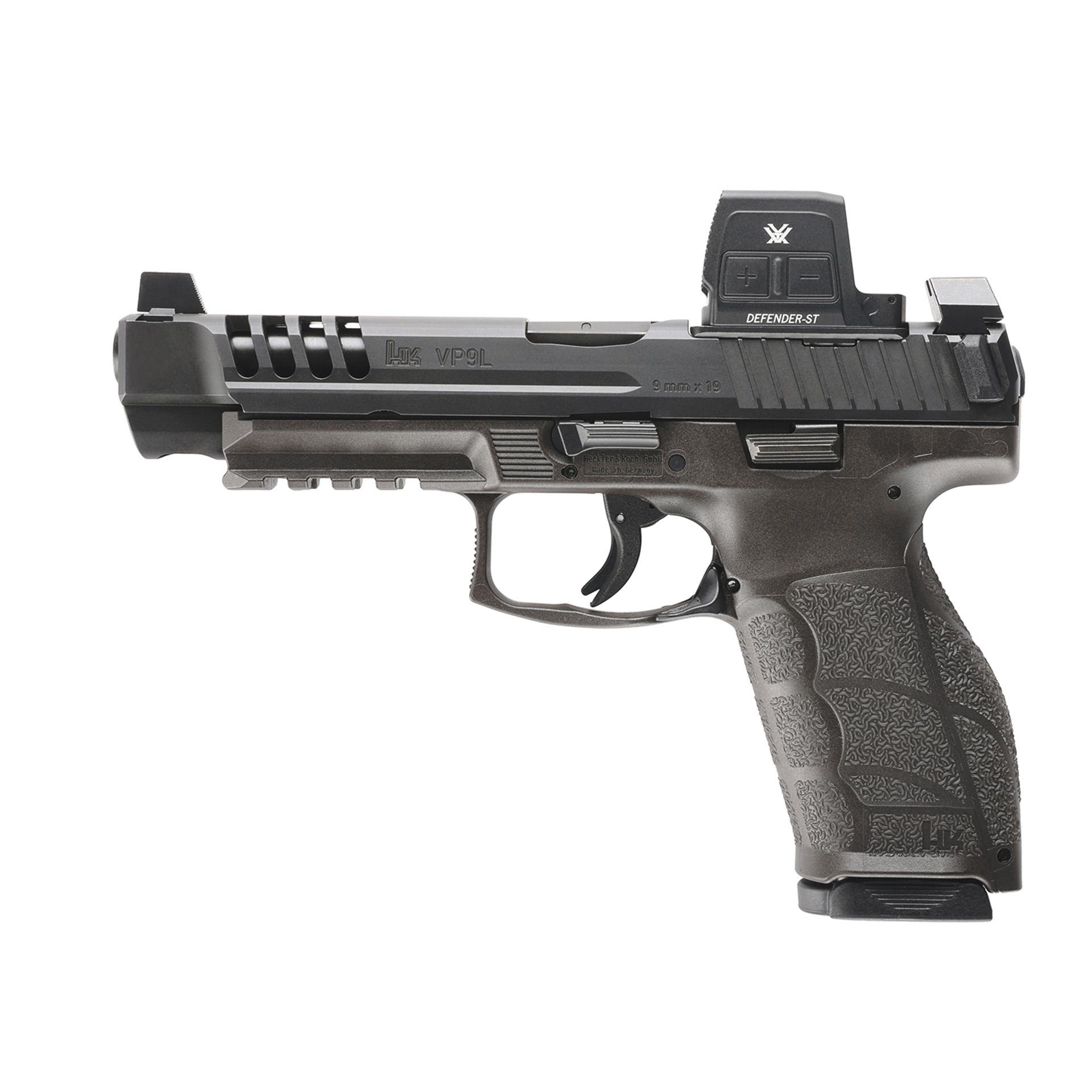Heckler & Koch Inc. H&K VP9A1 L Optic Ready Handgun 9mm Luger 15rd Magazines(2) 5" Barrel Black Vortex Defender