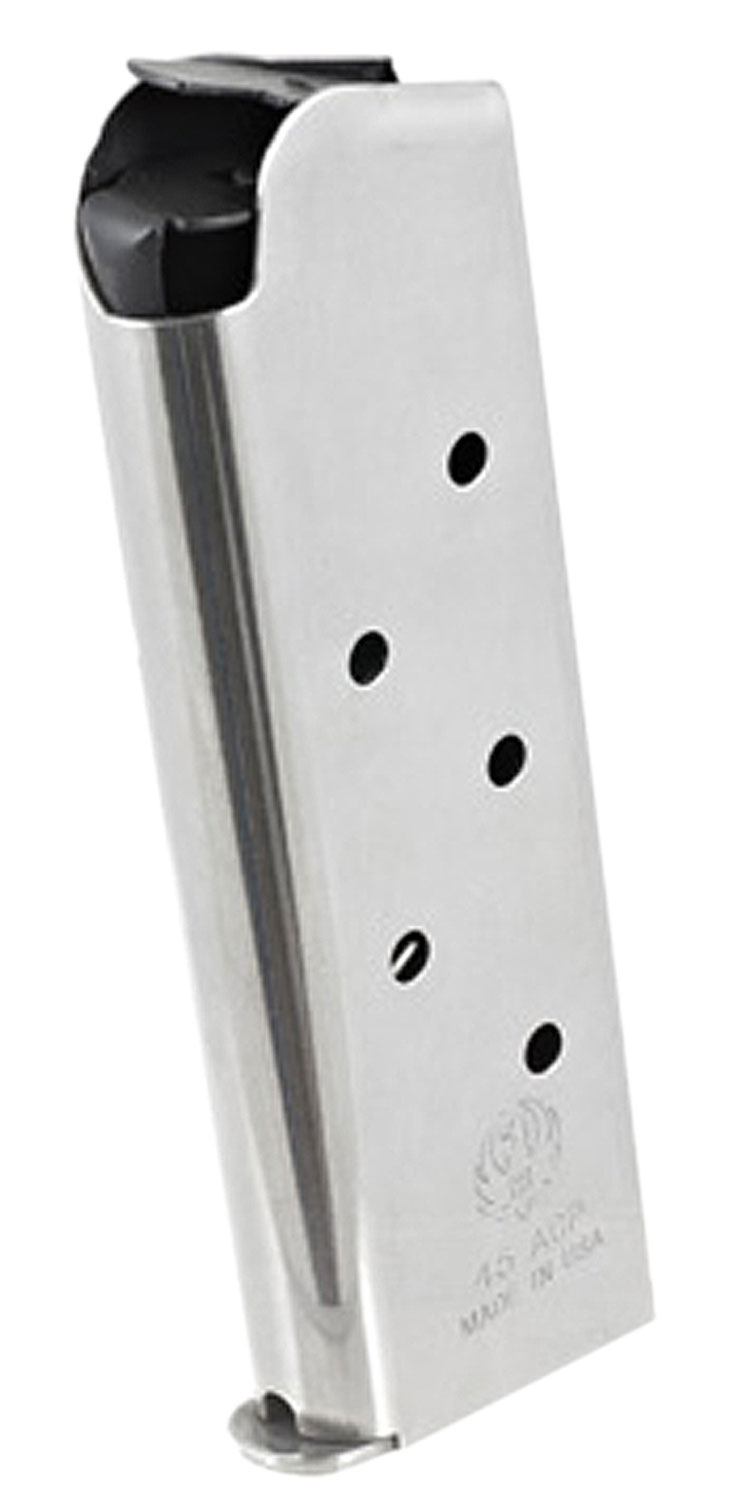 Sturm Ruger & Co Ruger SR1911 Officer-Style Handgun Magazine .45 ACP Stainless Steel 7/rd