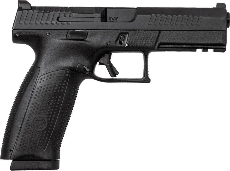 CZ USA P-10 F Handgun 9mm Luger 10rd Magazine 4.5" Barrel Black Optic Ready Fixed Sights